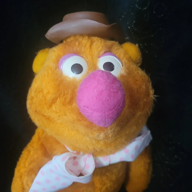 Vintage 1970s 14" Fozzie Bear Plush Jim Henson Muppets Fisher Price Doll  