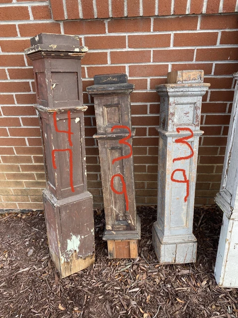 Architectural Salvage Staircase 10 Newel Posts 4