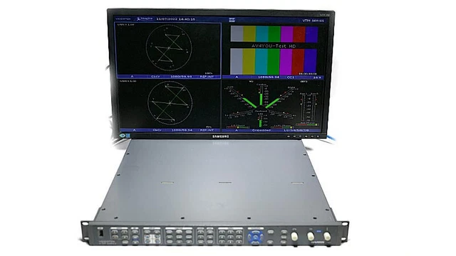 Harris Videotek VTM-4100 PKG Waveform Monitor Opt 40 SD/HD A3-OPT-2