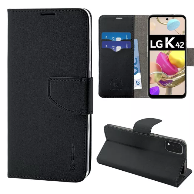 Custodia Flip Cover Libro Portafoglio Chiusura Magnetica per LG K42