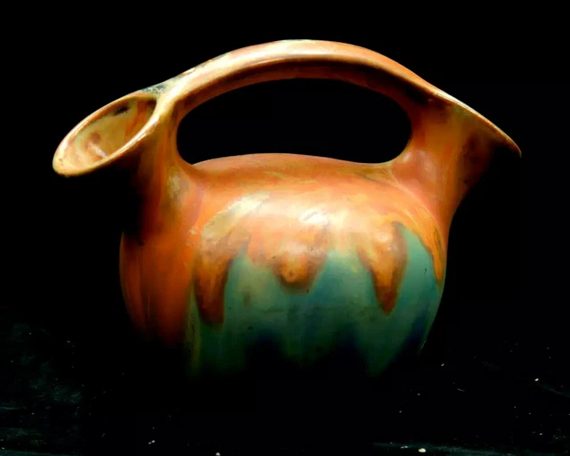 Rare Vase en forme de gargoulette en Grès d'Art émaillé  Gilbert METENIER SIGNEE