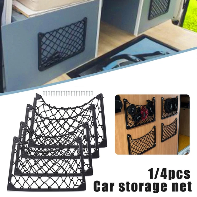 4Pcs 31*21CM Large Car Cargo Organizer Net Elastic SUV Pocket Mesh W4K8 Bag V2O5
