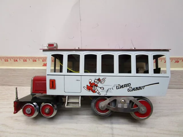 Vintage McCoy Wapid Wabbit Rail Bus - Restoration/Parts - Standard Gauge.