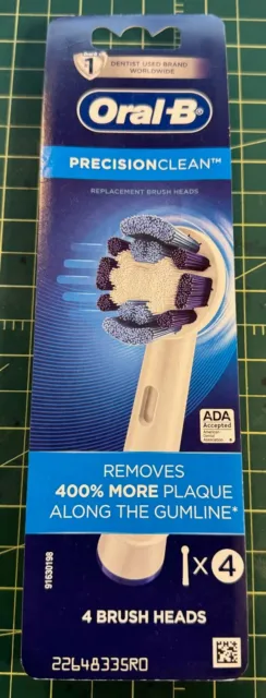 Cabezales de repuesto para cepillo de dientes eléctrico limpio Oral-B Precision - 4 quilates