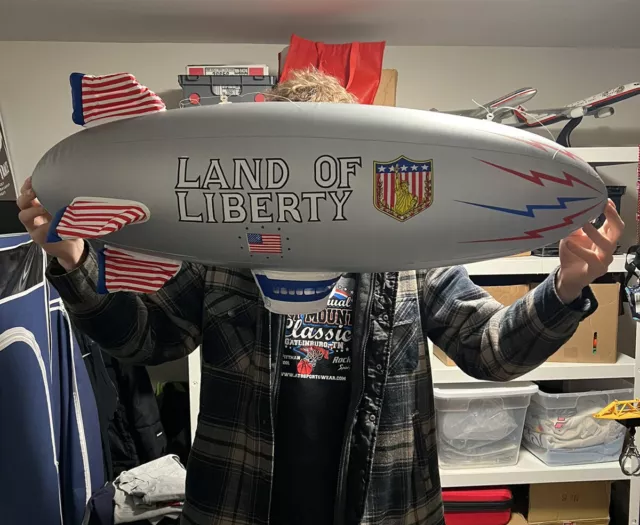 Blimp Inflatable 32"  USA United States Aviation Submarine Military Vintage L@@K