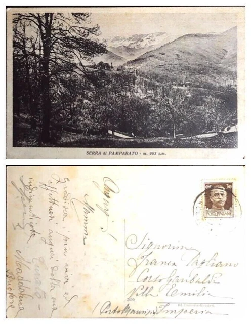Cartolina Piemonte-Cuneo- Serra Di Pamaparato Panorama