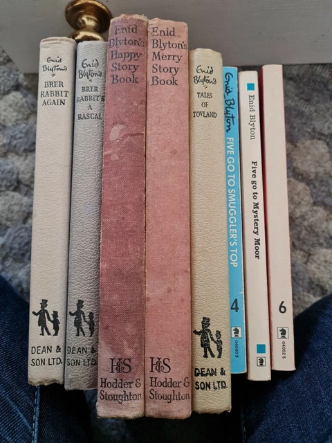 8 x Enid Blyton books merry happy story brer rabbit famous five bundle mystery