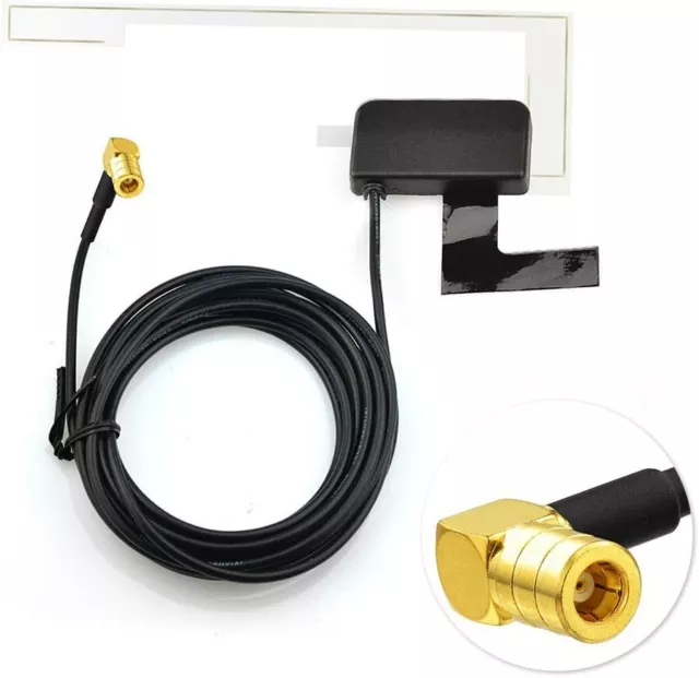 Eightwood Aktive DAB+ Antenne SMB Adapter Antenne für Pioneer Clarion Kenwood