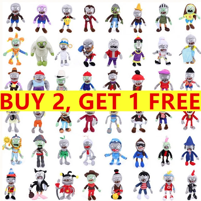 PLANTS VS ZOMBIES Plush Baby Toys Soft Stuffed Toy Doll Kid Gift New 9
