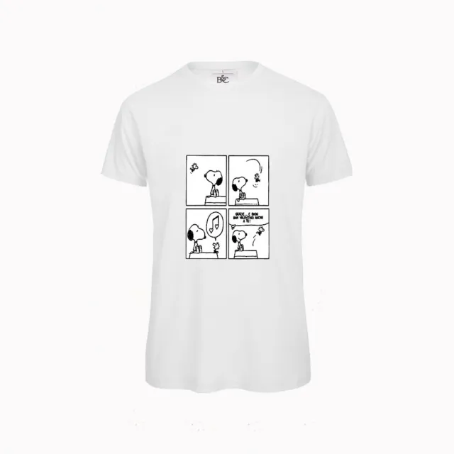 T-SHIRT maglietta con stampa personalizzata maglia logo grafica foto Snoopy