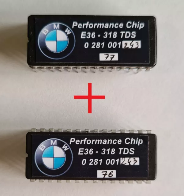 X2 Puces Eprom BMW E36 318 TDS Stage 1 0281001243, 0281001064