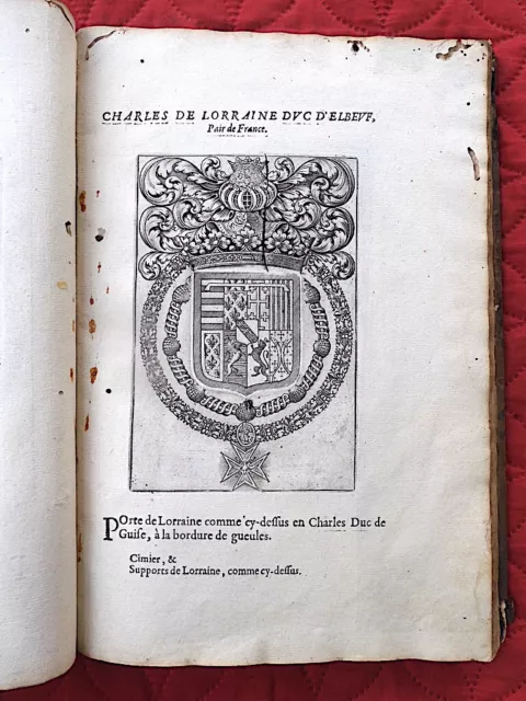 GENEALOGIE HERALDISME Armes Blasons Chevaliers Ordre Saint Esprit MORIN 1623 2
