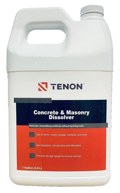 Tenon Concrete & Masonry Dissolver - Remove Concrete, Cement, Mortar, Grout, Stu