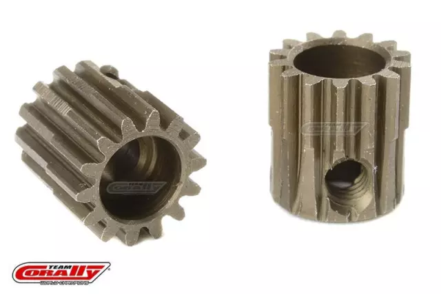 Team Corally 48 DP Motorritzel Stahl gehärtet 14 Zähne Welle 3.17mm / C-71414