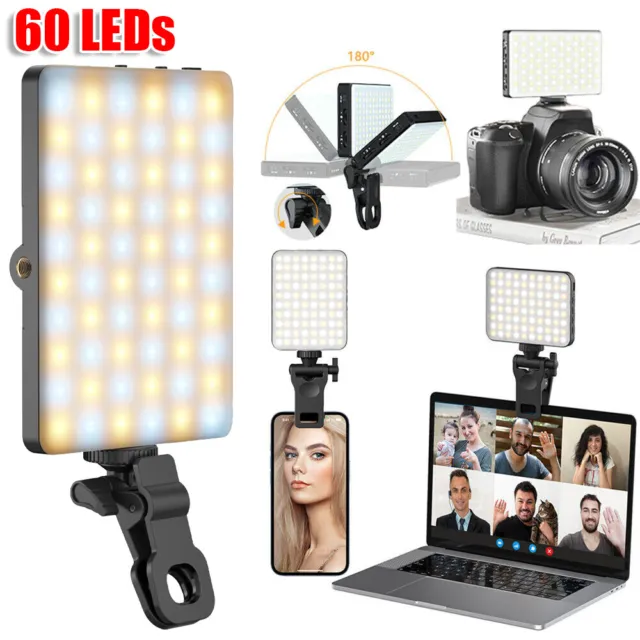 Portable Mobile Phone LED Video Light Selfie Live Fill Light 2500-9000K Dimmable