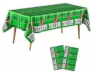 Football Tablecloth Football Party Decorations 2 Pcs Football Tablecloth