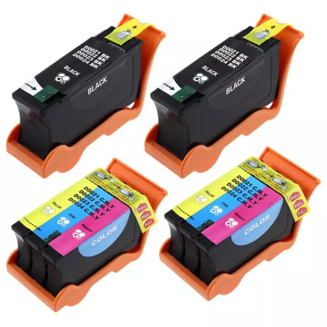 Set of 4 Ink Combo for Dell Series 21  P513w P713w V313 V313w V515w V715w