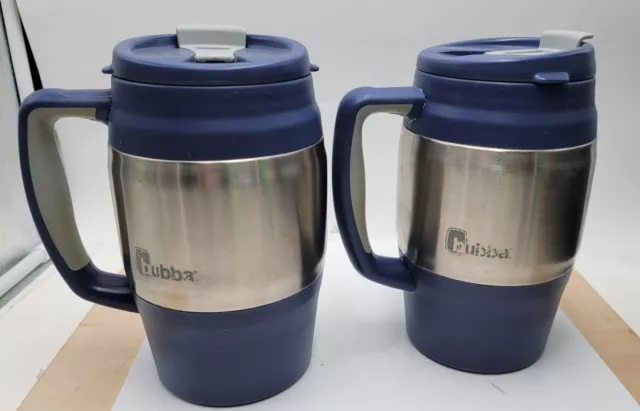 2 Bubba Classic Insulated Mug 34 Oz (1 Liter) Hot or Cold Travel Coffee Mug Blue