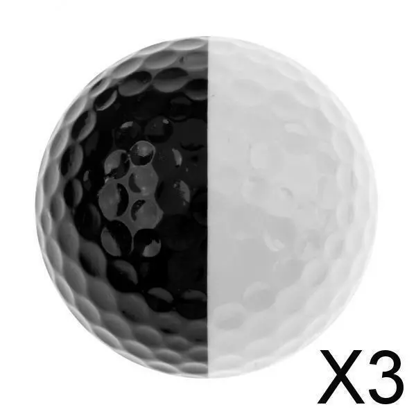 3X balle de golf formation de golf balles de mousse souple pratique balle noir