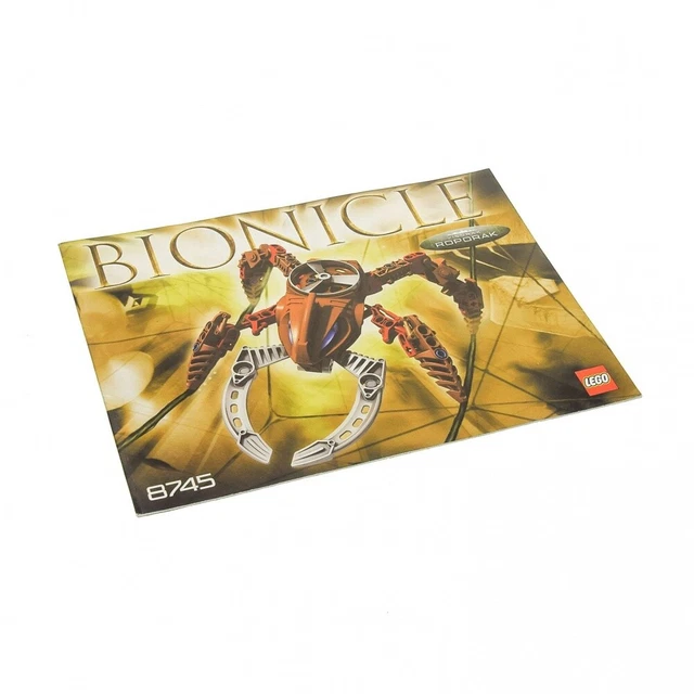 1x LEGO Bionicle Instruction de Montage A5 Pour Set Visorak Roporak 8745