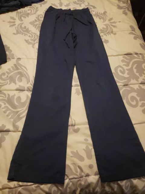 Lot Of 4 Women's Navy Buttersoft Scrubs. 3  Tops And 1 Pair Of Pants.