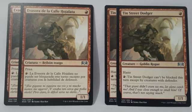 Magic The Gathering Tin Street Dodger Ravnica Legiance 120/259 Poco Común 2x Inglés 2x Español