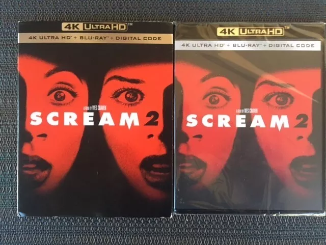 Wes Craven's SCREAM 2-1997 (4K Ultra HD-Blu-Ray-Digital) W/ Slipcover NEW