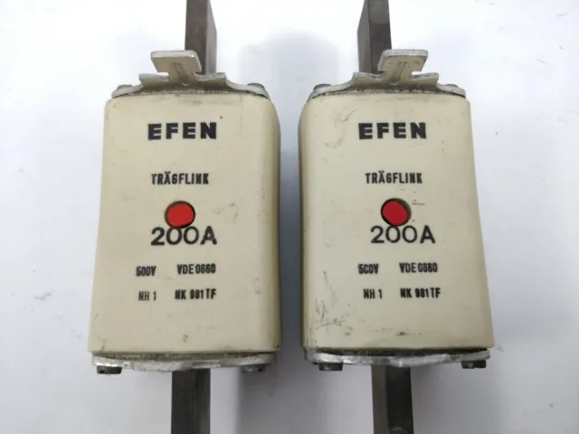 Efen Fusible 200A 500V Gg NH1 2Pcs 3