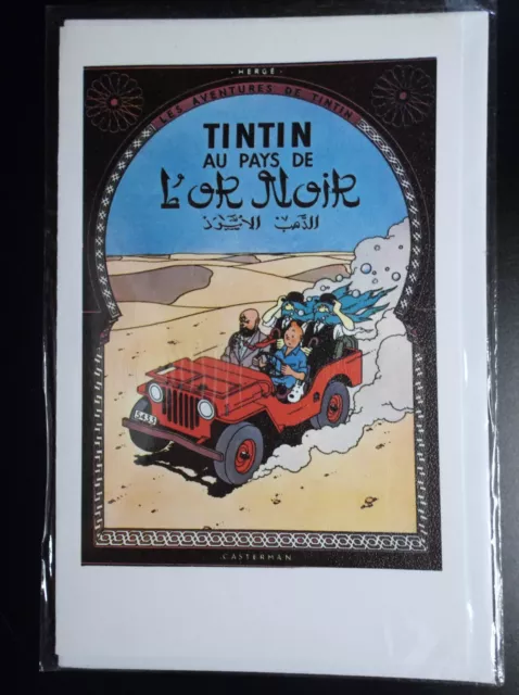 Rare carte postale à Volet Tintin Arno 1984 ETAT NEUF