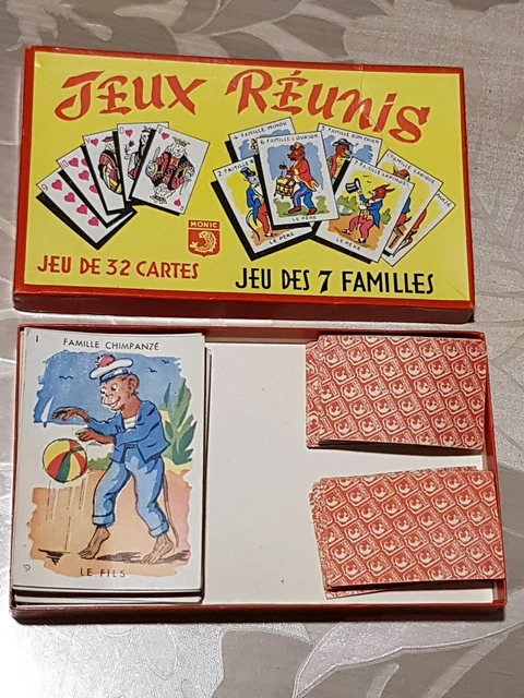 Boite / Coffret ancien JEUX REUNIS, jouet jeux d'enfants collection