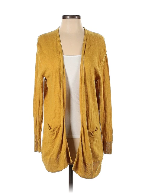 Madewell Women Yellow Cardigan XXS