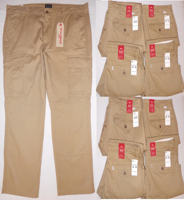 MENS LEVI S 541 Athletic Fit Stretch Cargo Pants Harvest Gold