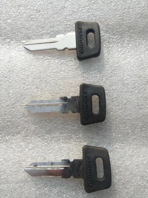 3 x Keys Blank Pk Xl XL2 PX Lusso T5 Blank Keys Fit For Vespa Piaggio