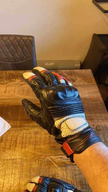 Motorrad handschuhe leder Vanucci Größe M