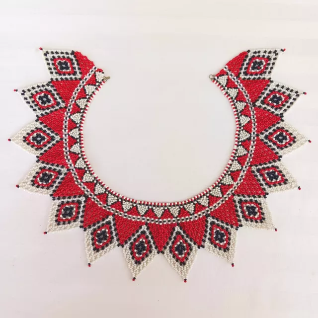 Hand Beaded Ngobe Chaquira Necklace Panama Tribal Native
