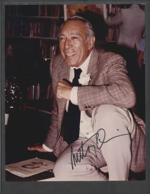 Anthony Quinn - Signed Vintage Celebrity Autograph Photo - Zorba the Greek