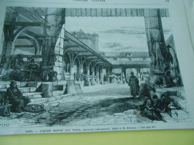Gravure 19èm - Concours International de Tir à Strasbourg
