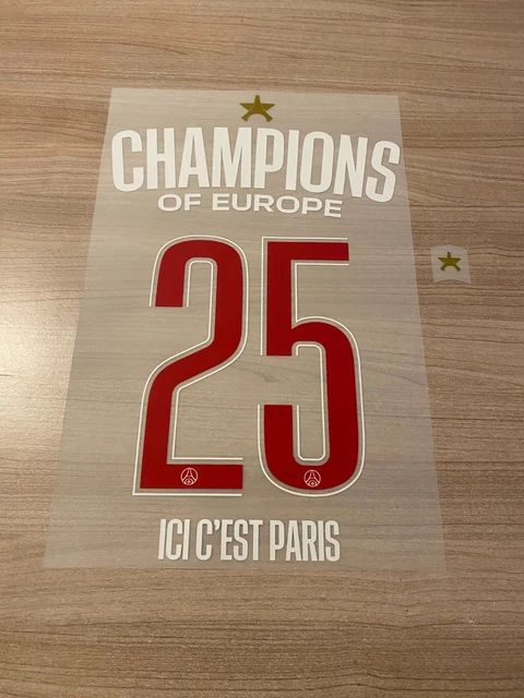 Flocage Officiel PSG Doué N°14 Ligue 1 Saison 25/26 (MONBLASON, Neuf Sans Emballage)