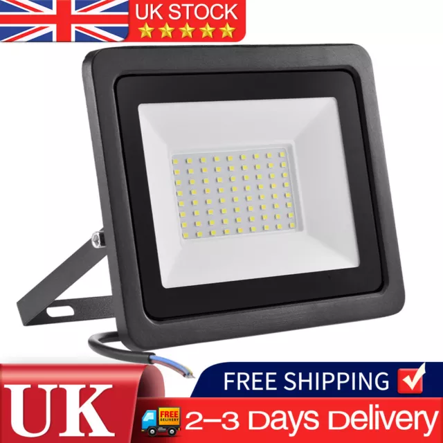 Led Floodlight Outside Light 100W 20cm Security Flood Lights Outdoor Garden Lamp