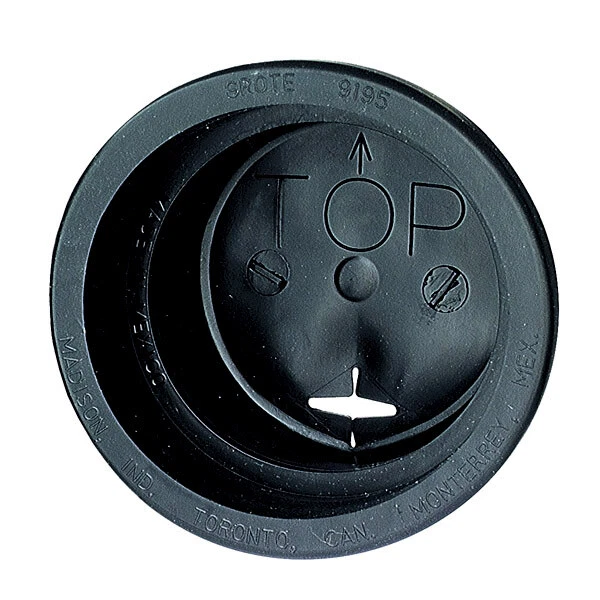 Grote 91950 Black Closed Back Grommet (For 4" Round Lights)