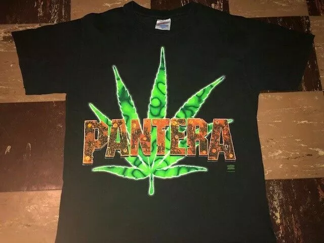 Original Vtg 90s 1994 World Tour PANTERA Far Beyond Driven Pot Leaf T Shirt aop