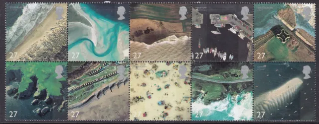 2002 GB British Coastlines SG 2265-2274 Set Of 10 Se-Tenant Mint MNH Stamps