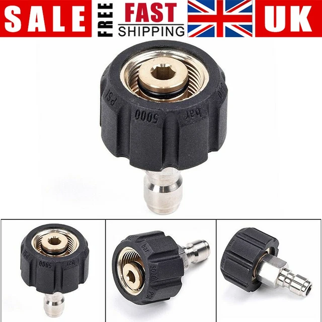 QUICK CONNECTOR FEMALE M22/14 To 1/4 Male Adapter For High Pressure ...