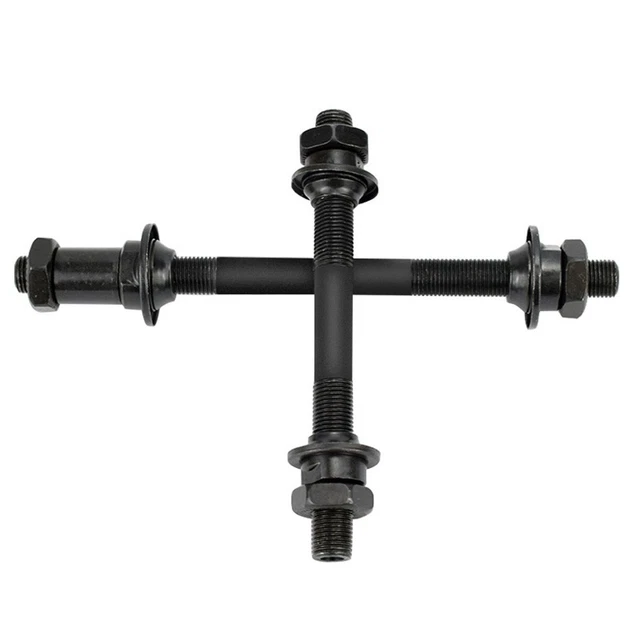Asse Ruota Anteriore Bici 9x108 Mm Vuoto: Mozzo Con Dado E Rondella Per VTT, Strada E Singlespeed