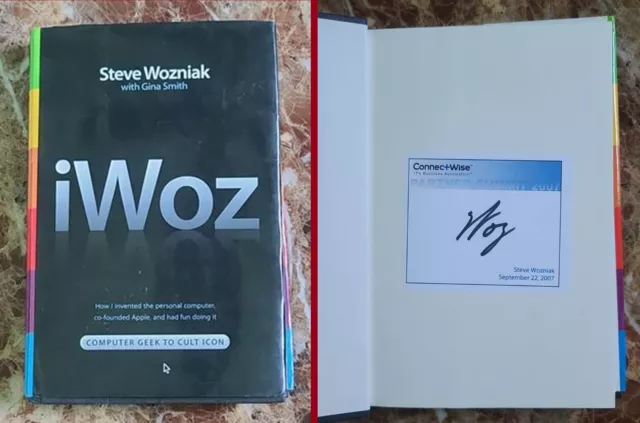 Steve Woz Wozniak Apple Autographed Signed  Hardcover Book