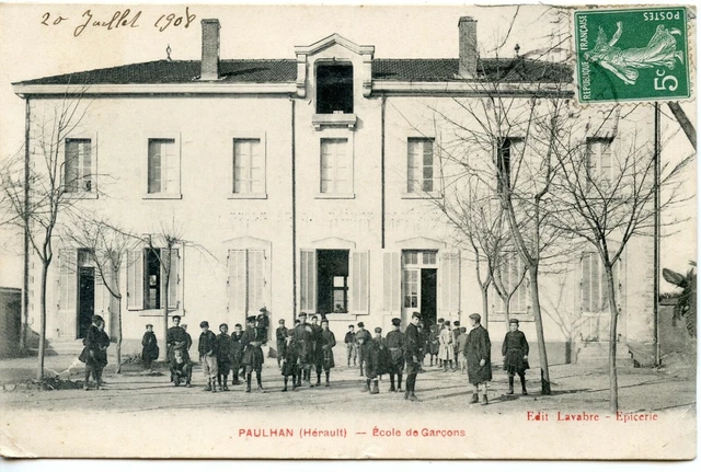 Carte Postale Ancienne CPA 34 Paulhan Avenue D'Usc Las – Rare – 1900