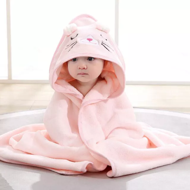 Toddler Baby Hooded Cartoon Towels Newborn Kids Bathrobe Soft Bath/Beach Towel