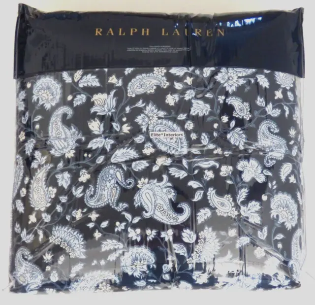 Ralph Lauren Delphine Paisley FULL QUEEN Comforter  NEW  Navy