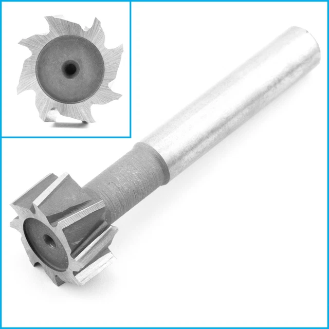 25mm x 12mm HSS 8Flute T-Slot Milling Cutter Mill End Metalworking Drilling Tool