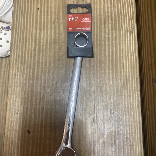 Llave combinada Ace Pro serie 11/16"" cromo vanadio 25767